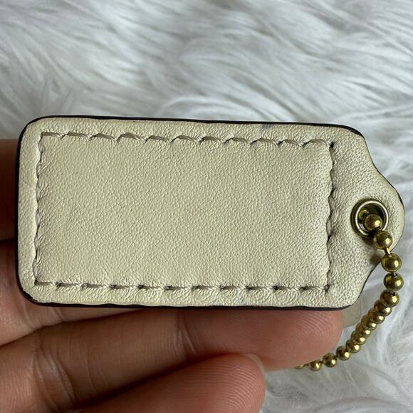 1.5" COACH  Fob Bag Charm Hang tag Hangtag - Picture 2 of 2
